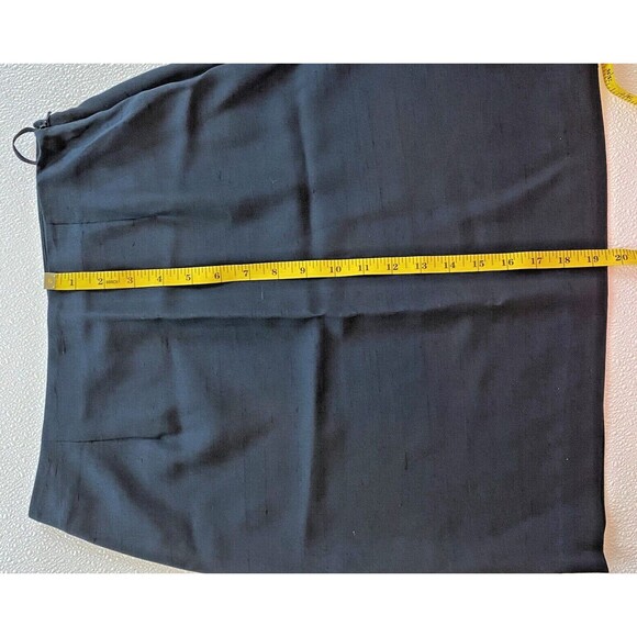 NWT Jones New York Straight Skirt Women's Black 100% Silk Size 6 Side Zipper - Picture 9 of 9